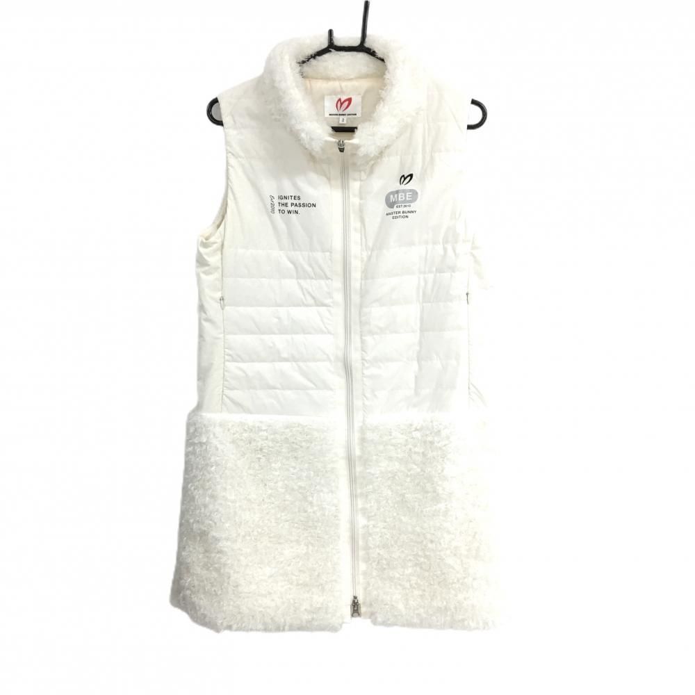 MASTER BUNNY EDITION スリーブレス 中綿ワンピース 超美品】マスターバニー 中綿ノースリーブワンピース 白 レディース 2