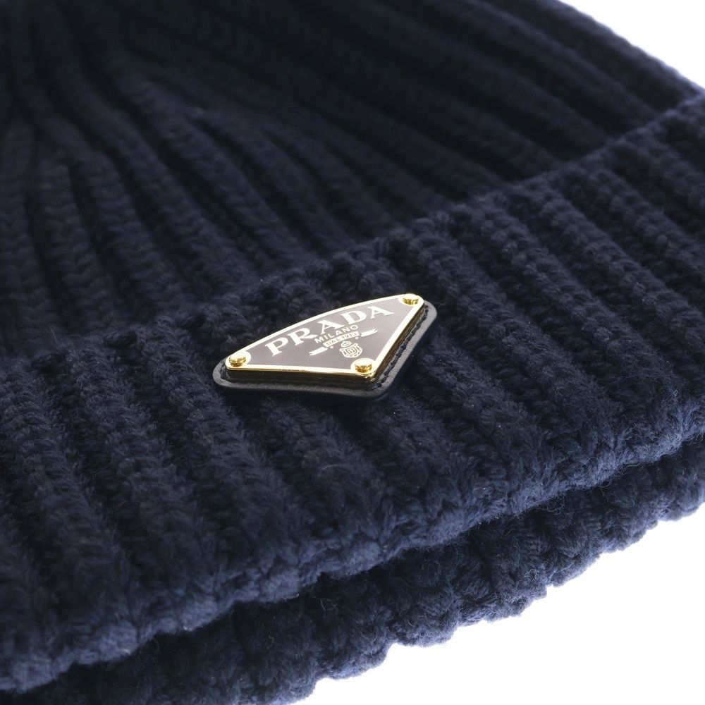 PRADA (プラダ) トライアングルロゴ バージンウール カシミヤ混