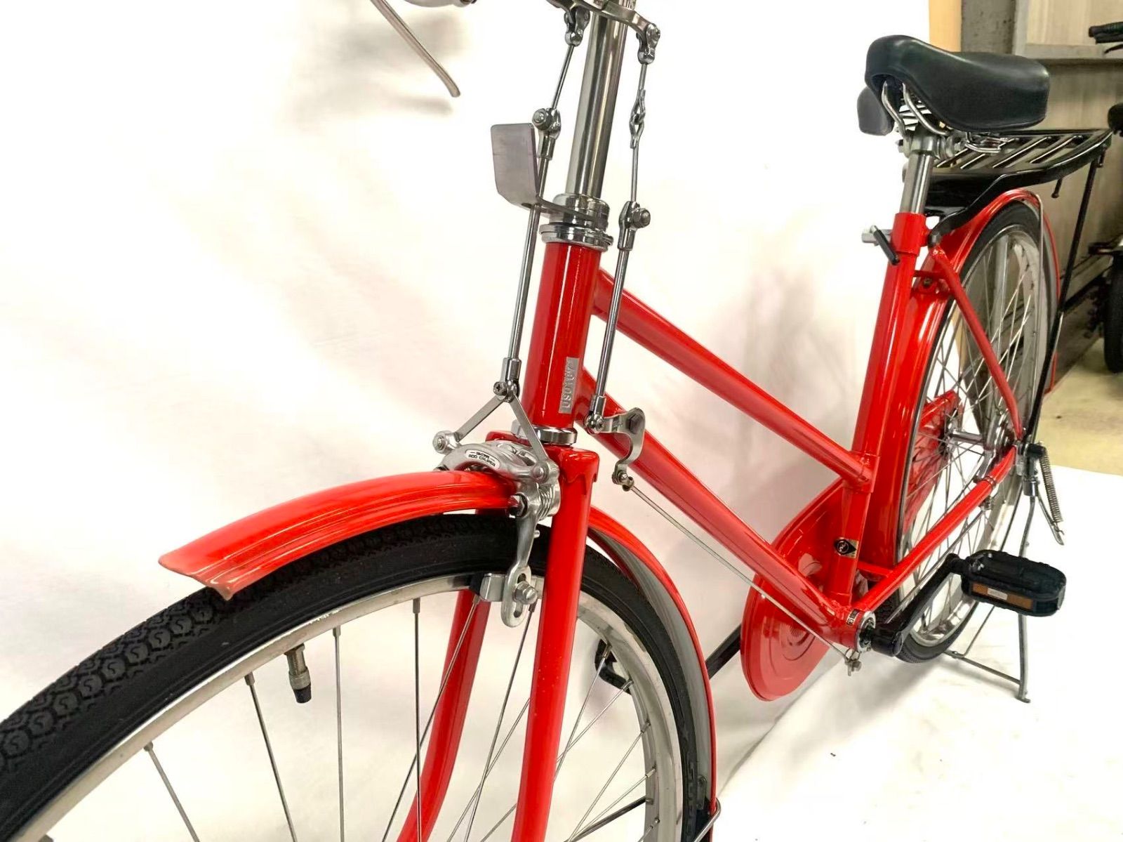 【即乘】送料無料 郵便局専用 自転車 赤色 中古良品26インチ コレクション品 即乘】日本郵便 郵便局専用 自転車 赤色 実物 本物 配達仕様 丈夫な