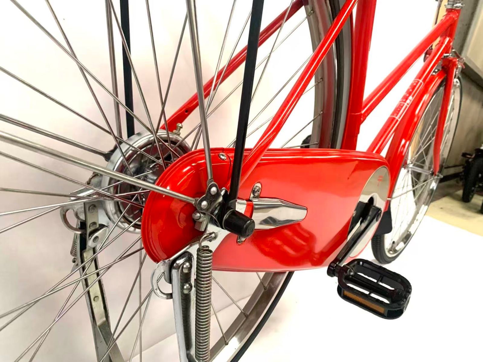 即乘】日本郵便 郵便局専用 自転車 赤色 実物 本物 配達仕様 丈夫な