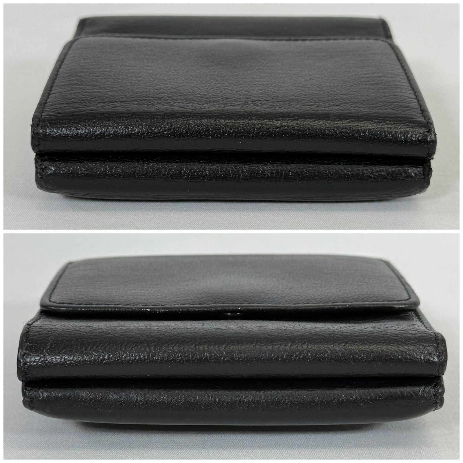 人気・希少品】CHANEL シャネル カーフスキン ココマーク Wホック 