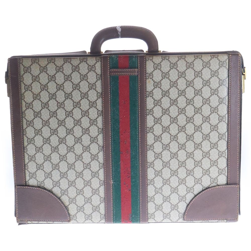 GUCCI (グッチ) GG アタッシュケース スーツケース ブラウン GUCCI 