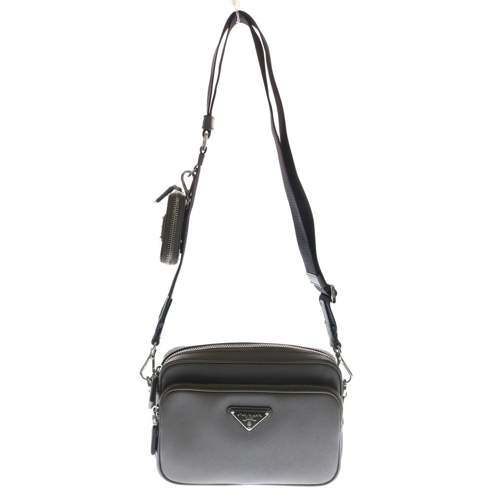 PRADA (プラダ) サフィアーノレザー トライアングルロゴプレート