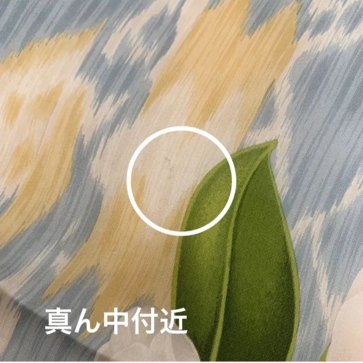 ヴィンテージ CHANEL カメリア柄 大判スカーフ ライトブルー CHANEL シルク スカーフ ヴィンテージ カメリア柄 シフォン ライト