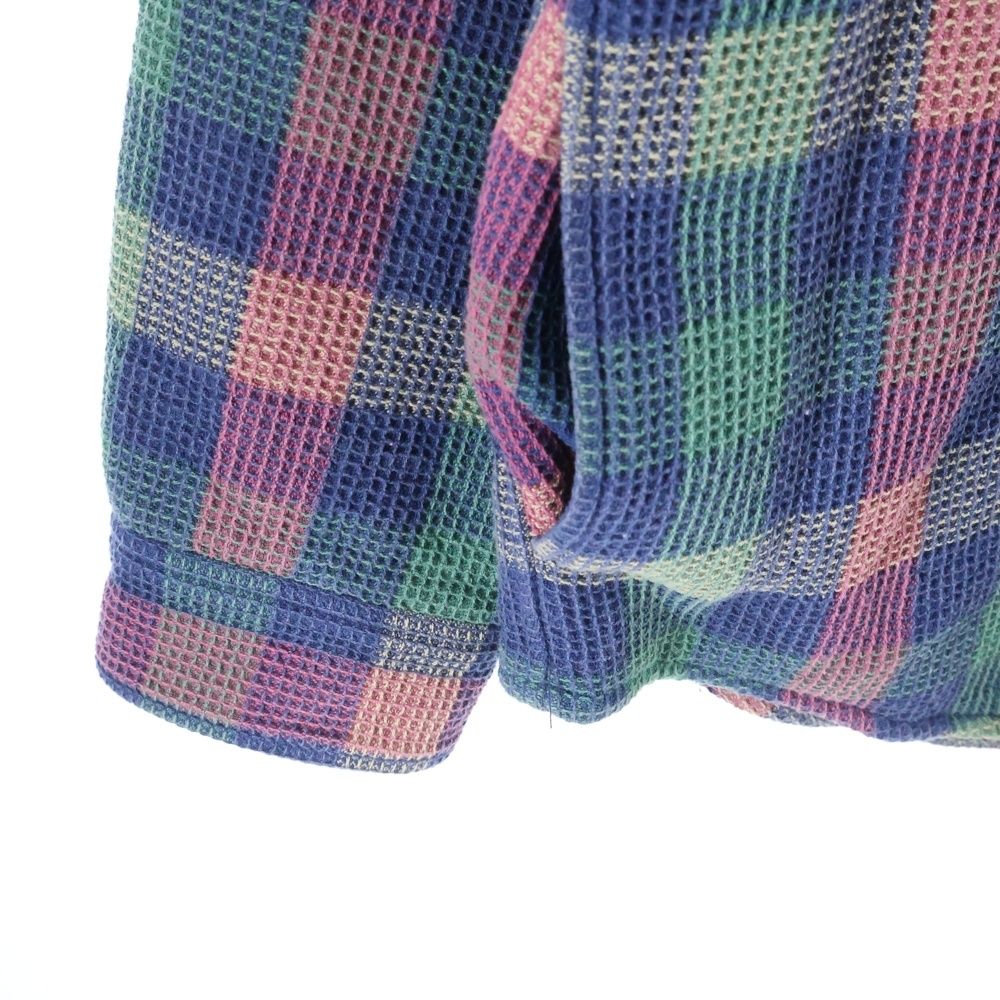 SUPREME (シュプリーム) 24AW Waffle Plaid Hooded Shirt ワッフル