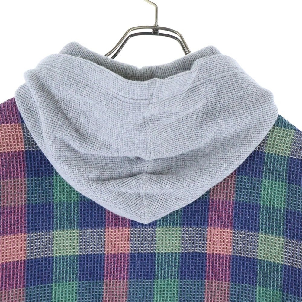 SUPREME (シュプリーム) 24AW Waffle Plaid Hooded Shirt ワッフル