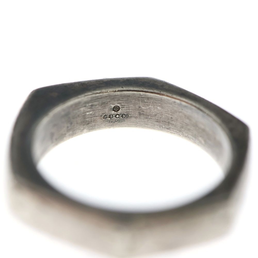 GUCCI (グッチ) Hexagon Nut Ring ヘキサゴンナットリング 3連スタック