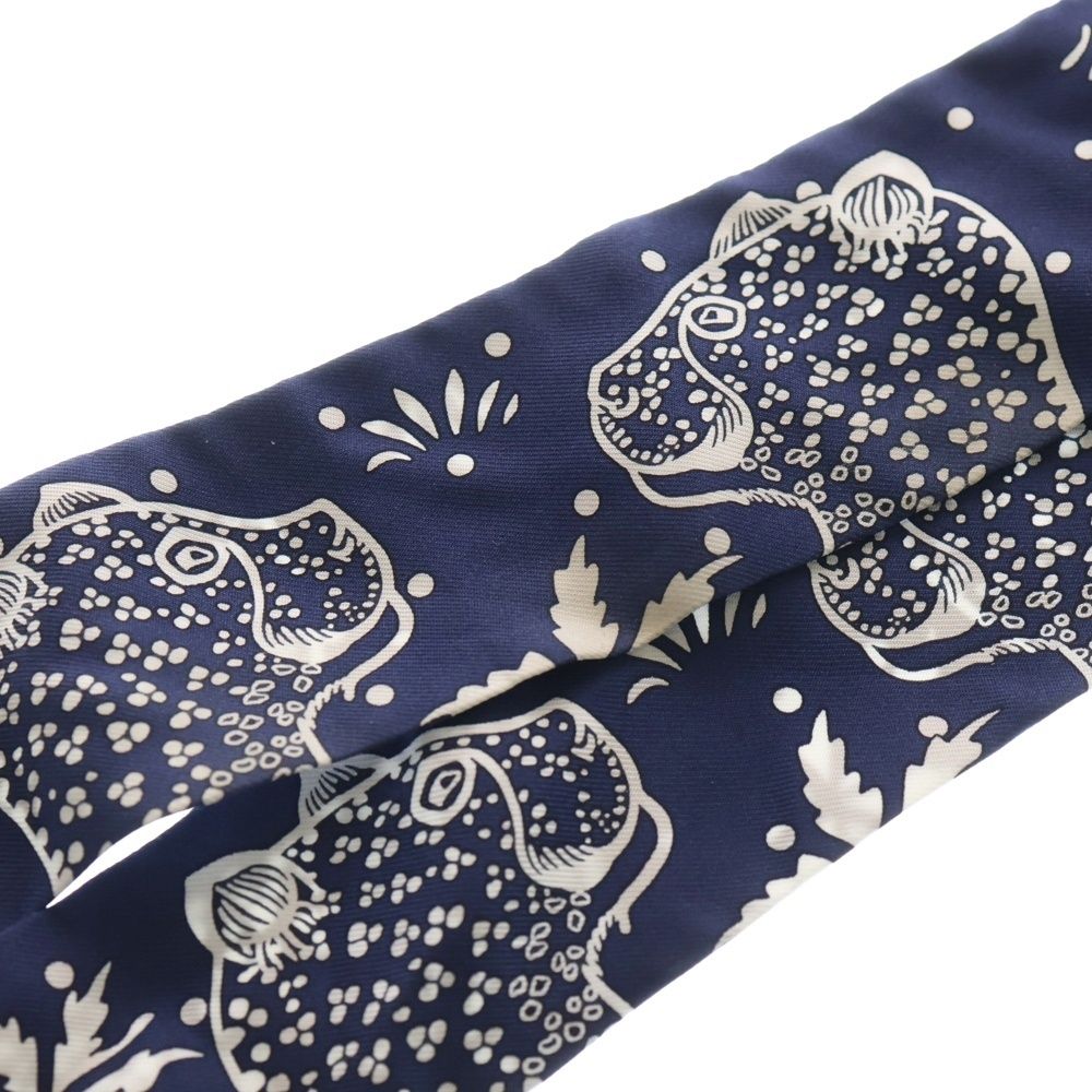 HERMES (エルメス) ツイリー スカーフ Les Leopards レオパード