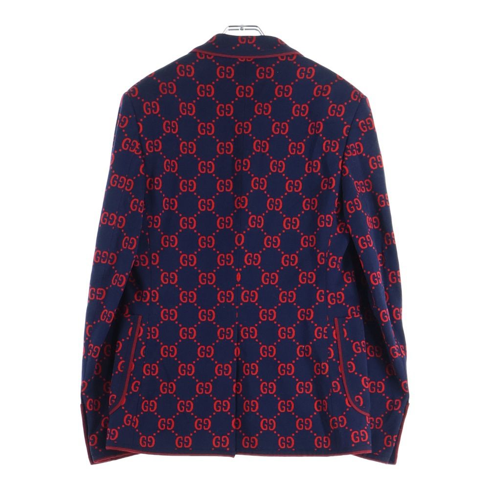 GUCCI (グッチ) 18SS GG総柄ジャガード 2B テーラードジャケット