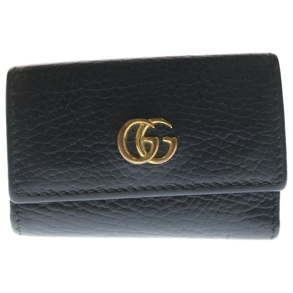 GUCCI (グッチ) GGマーモント レザー コンパクト 6連キーケース