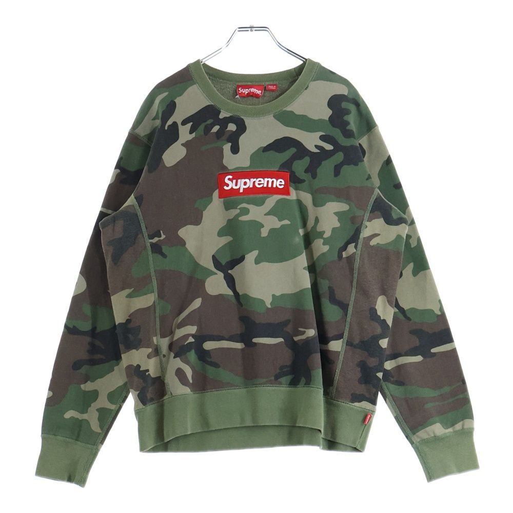 SUPREME (シュプリーム) 15AW Box Logo Crewneck カモフラージュ 迷彩