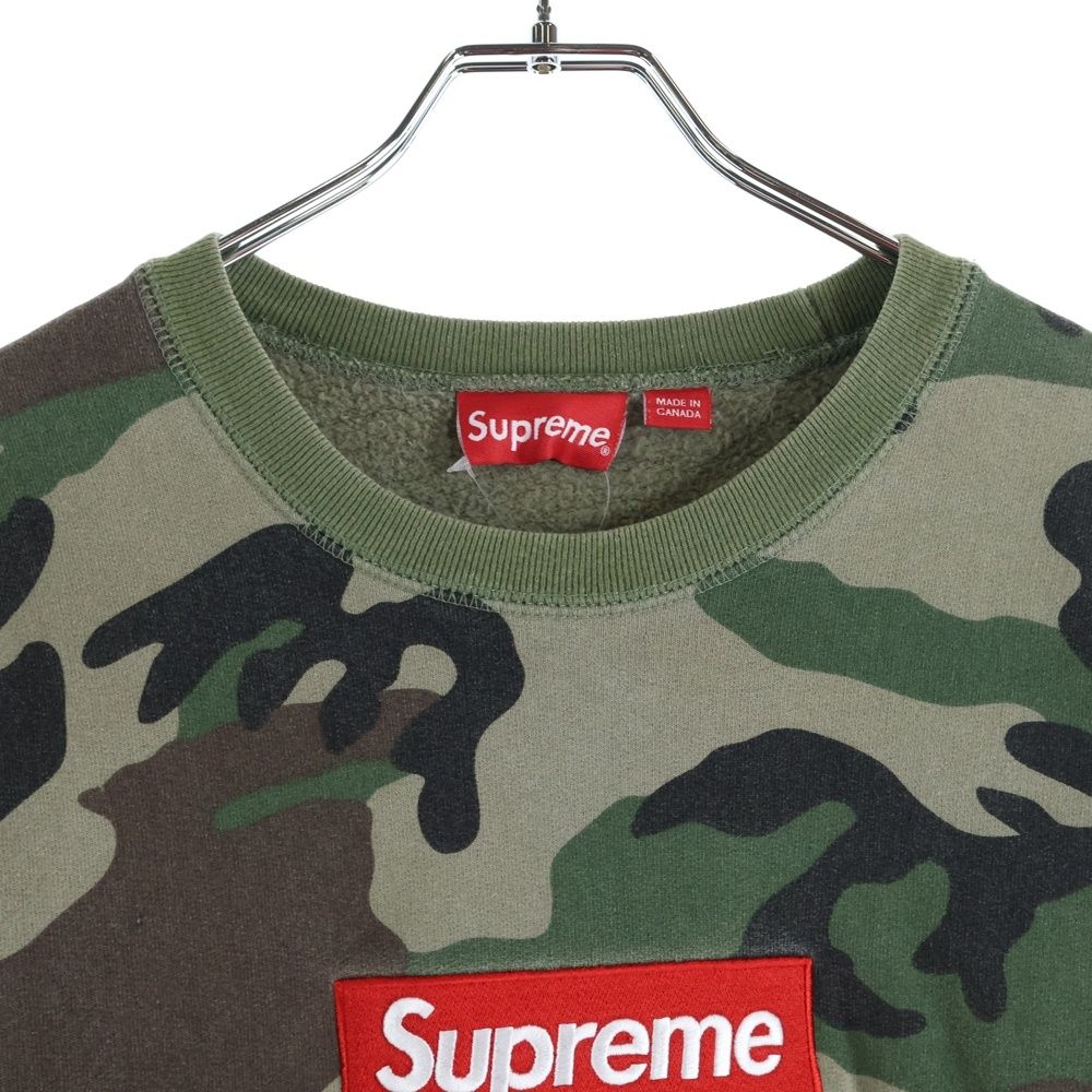 SUPREME (シュプリーム) 15AW Box Logo Crewneck カモフラージュ 迷彩