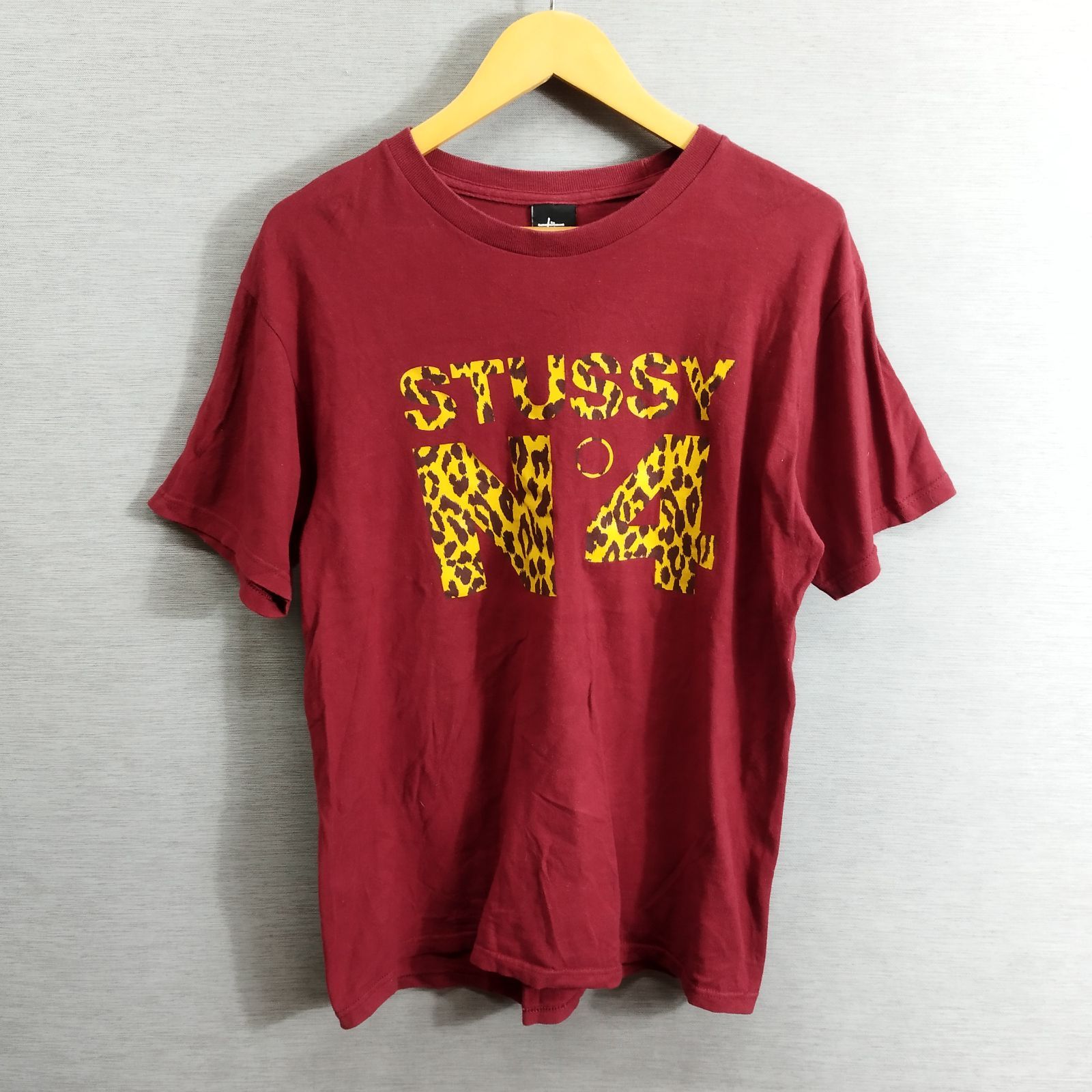 STUSSY ステューシー 半袖 Tシャツ クルーネック プリント レオパード 