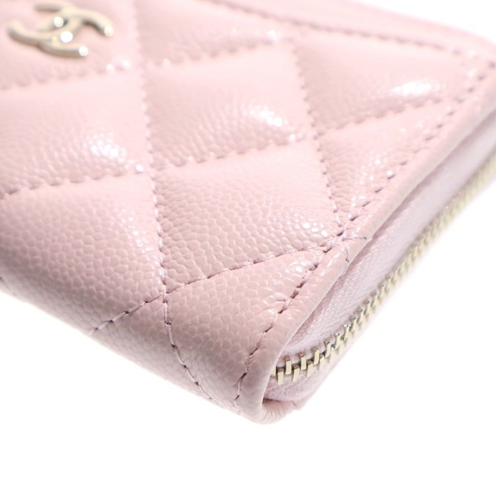 CHANEL (シャネル) ココマーク キャビアスキン レザー カード コイン