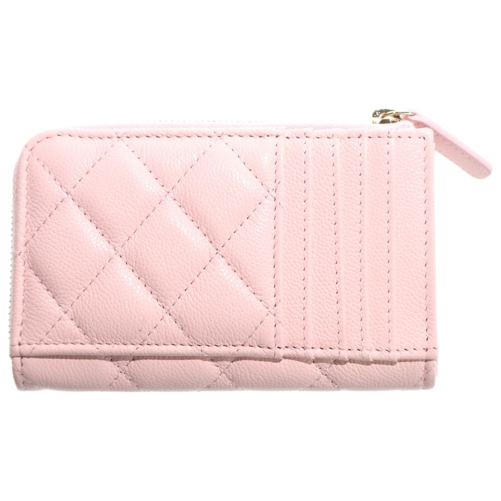 CHANEL (シャネル) ココマーク キャビアスキン レザー カード コイン