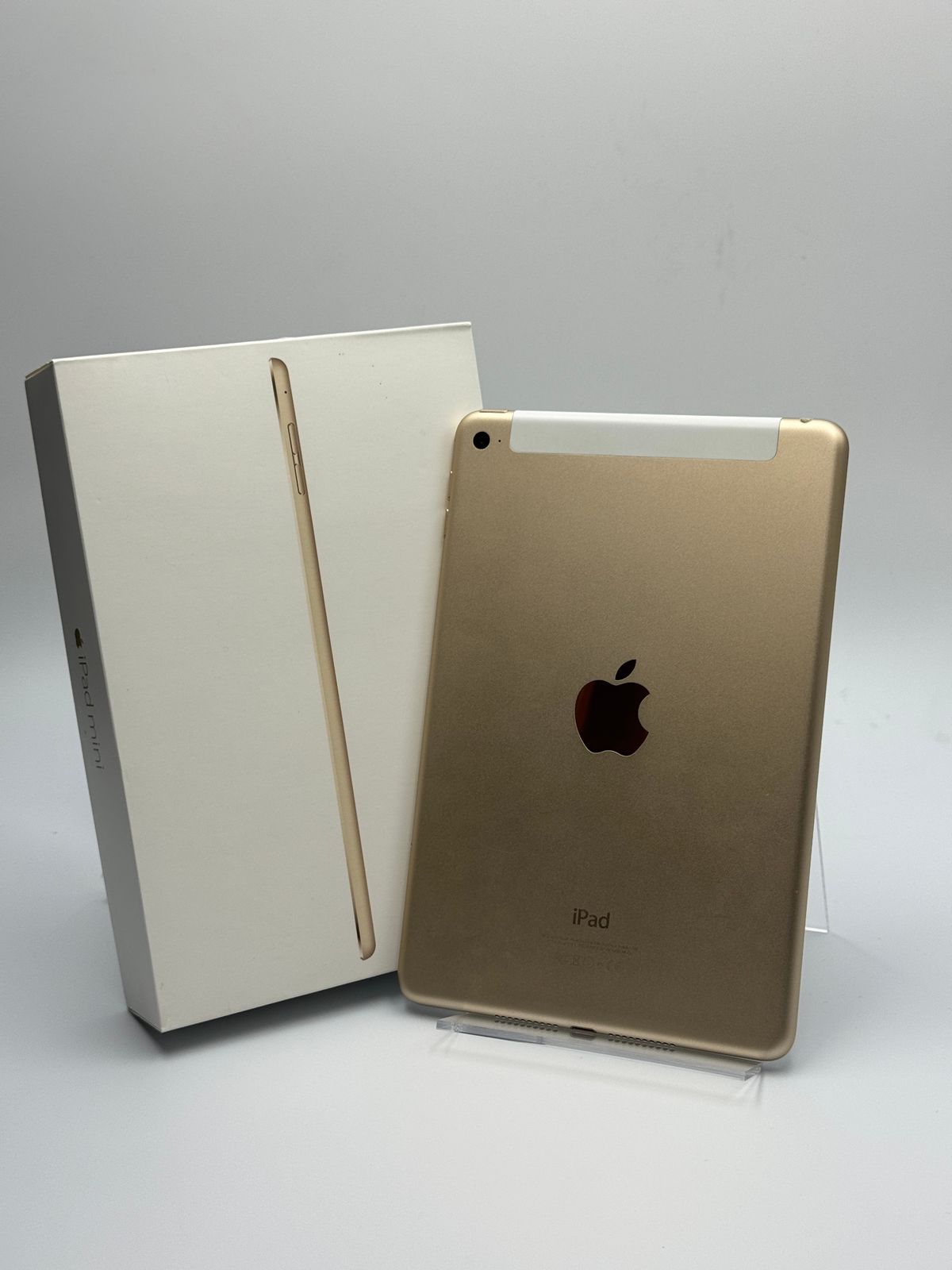 中古C】iPad mini 第4世代 128GB ゴールド wifi+Cellular バッテリー