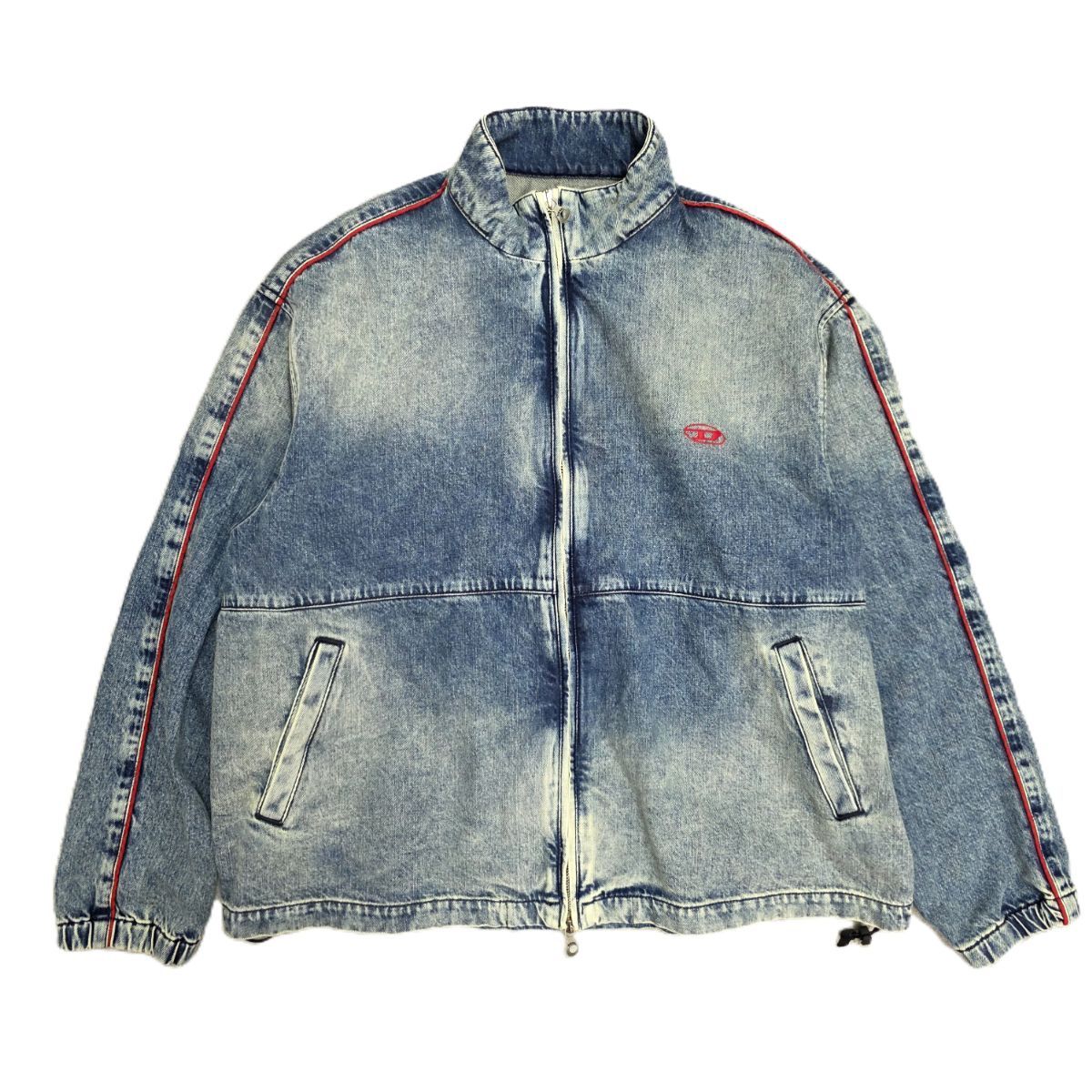 DIESEL ディーゼル ジップアップデニムジャケット D-KRAP-S2 ロゴ刺繍 