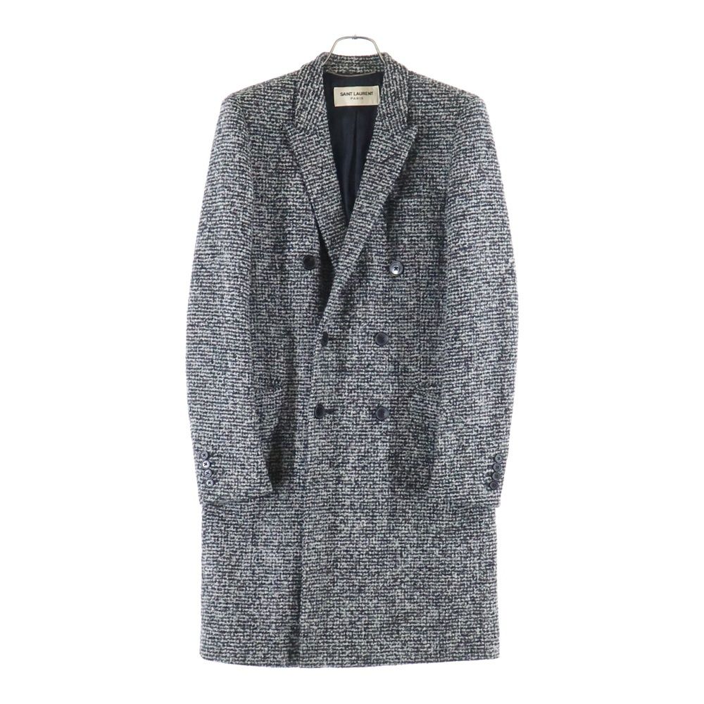 SAINT LAURENT PARIS エディ期 サンローランパリ コート 44 15AW サンローランパリ チェスターコート 44 トレンチコート ウール