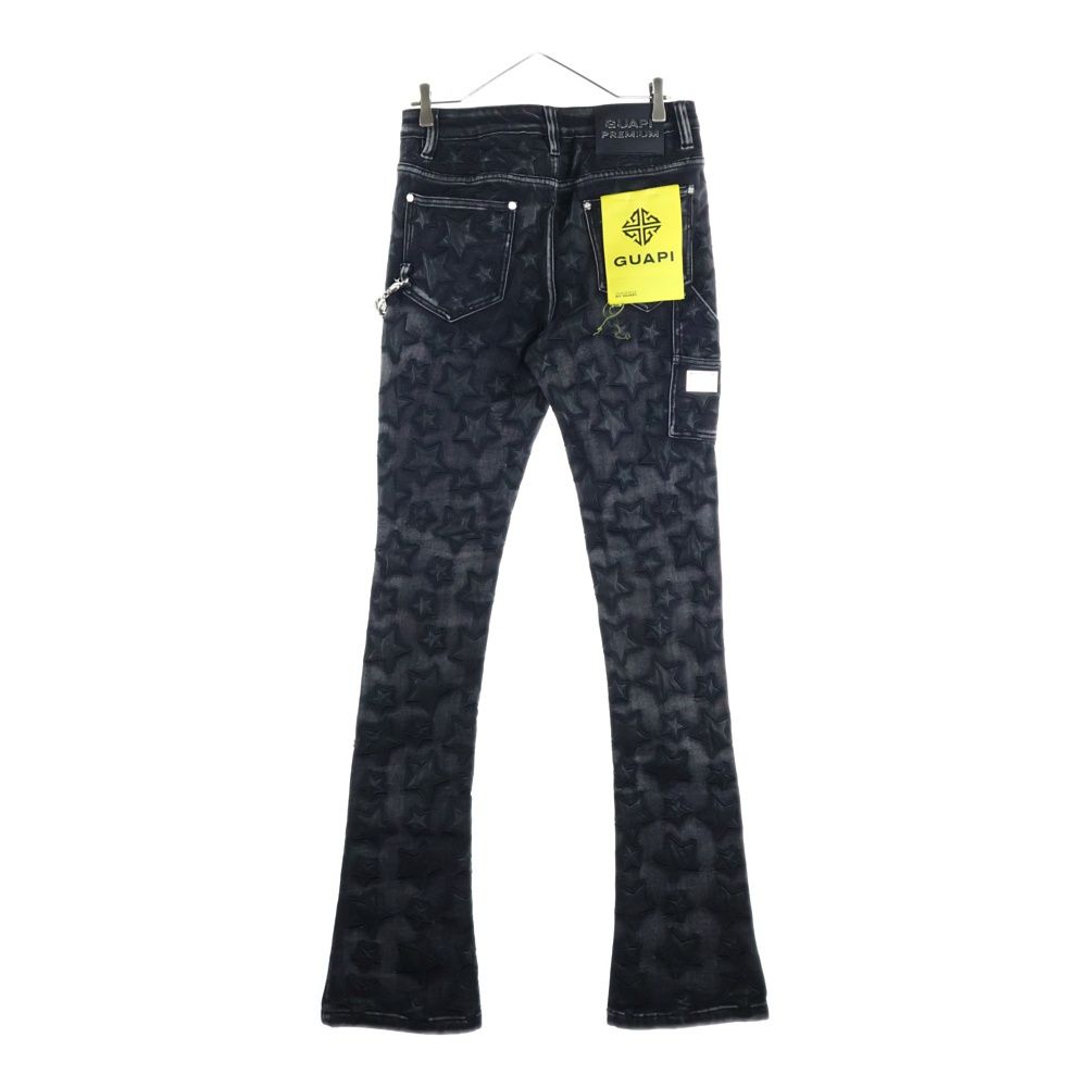 GUAPI (グアピ) Star Leather PANTS スター レザー スキニーデニム