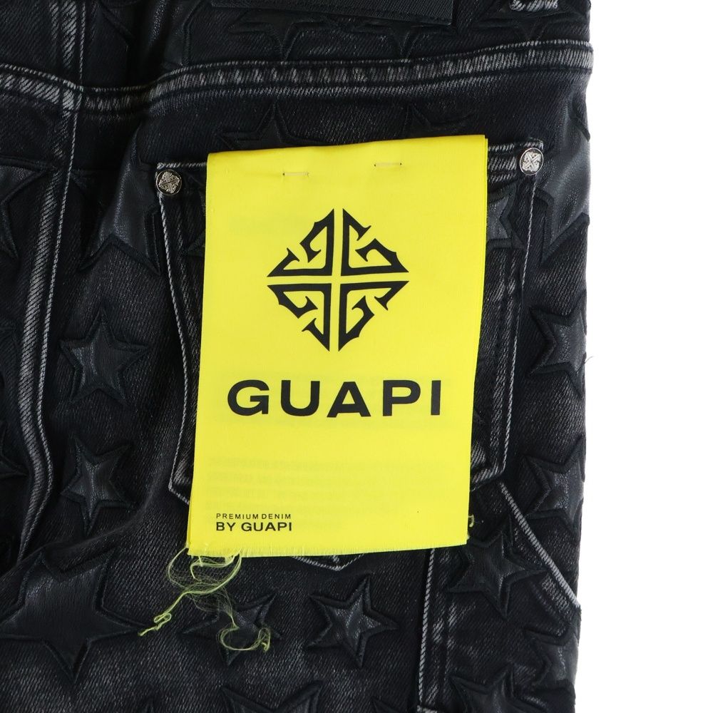 GUAPI / STARS LEATHER PANT グアピ GUAPI (グアピ) Star Leather PANTS スター レザー スキニーデニム