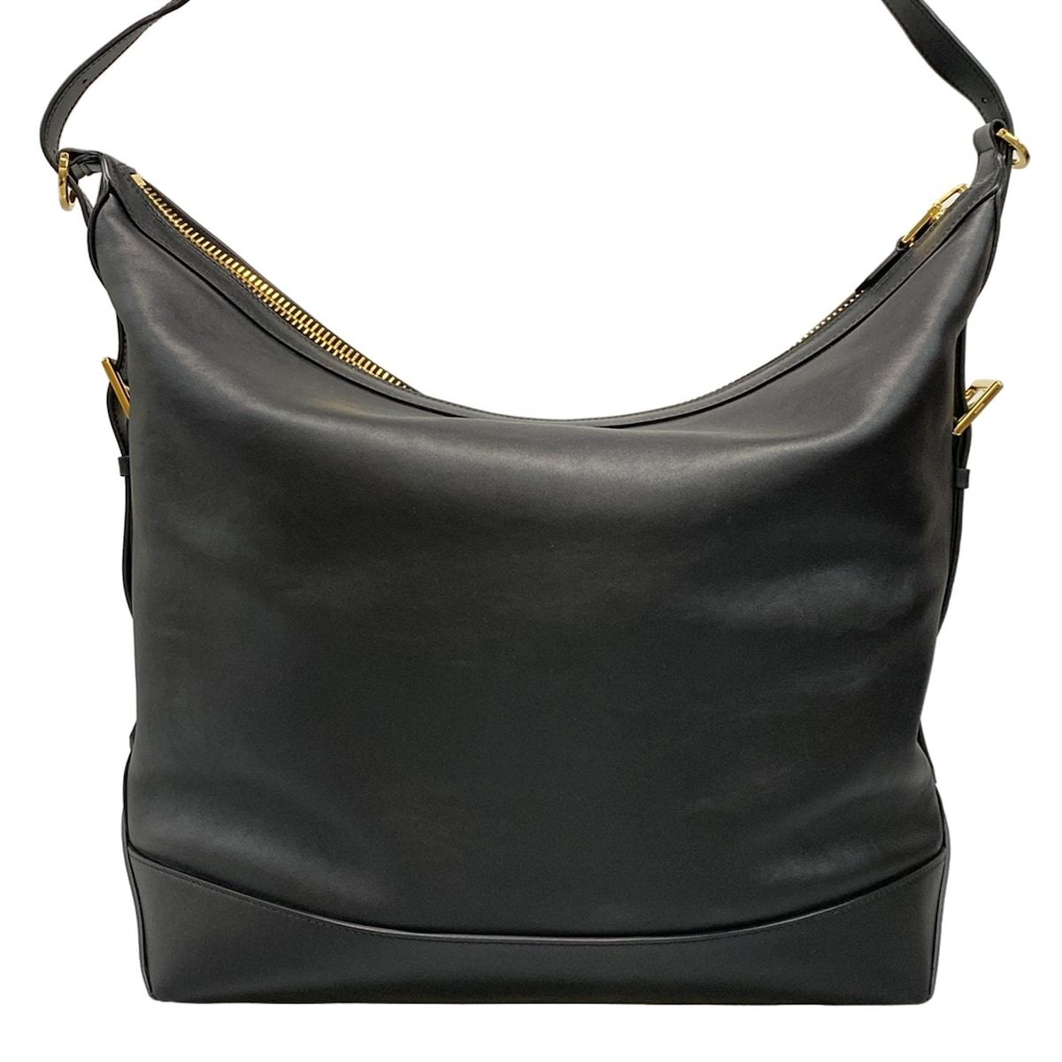 TOM FORD(トムフォード) ショルダーバッグ 黒 ロゴパッチ レザー TOM FORD(トムフォード) ショルダーバッグ 黒 ロゴパッチ レザー