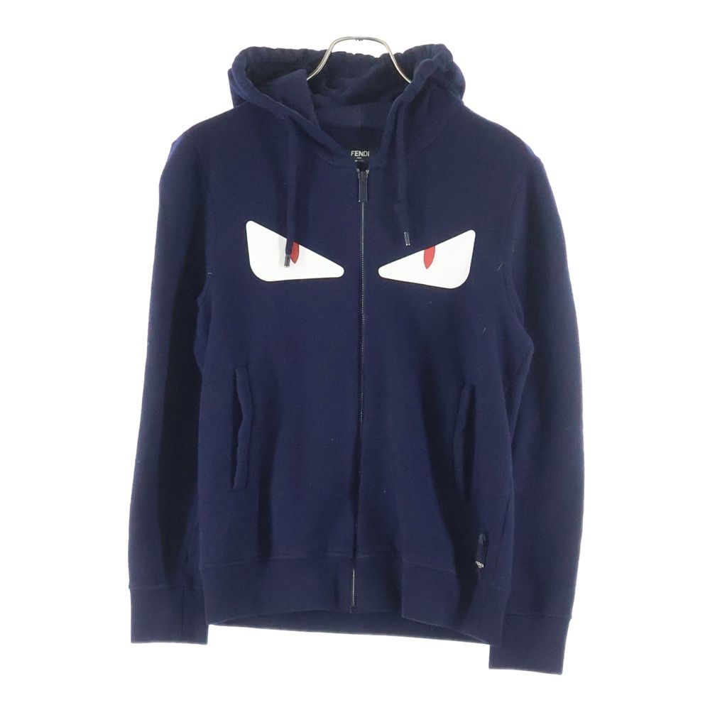 FENDI パーカー　モンスター FENDI（フェンディ） モンスター ナイロンパーカー サイズ44 ブラック