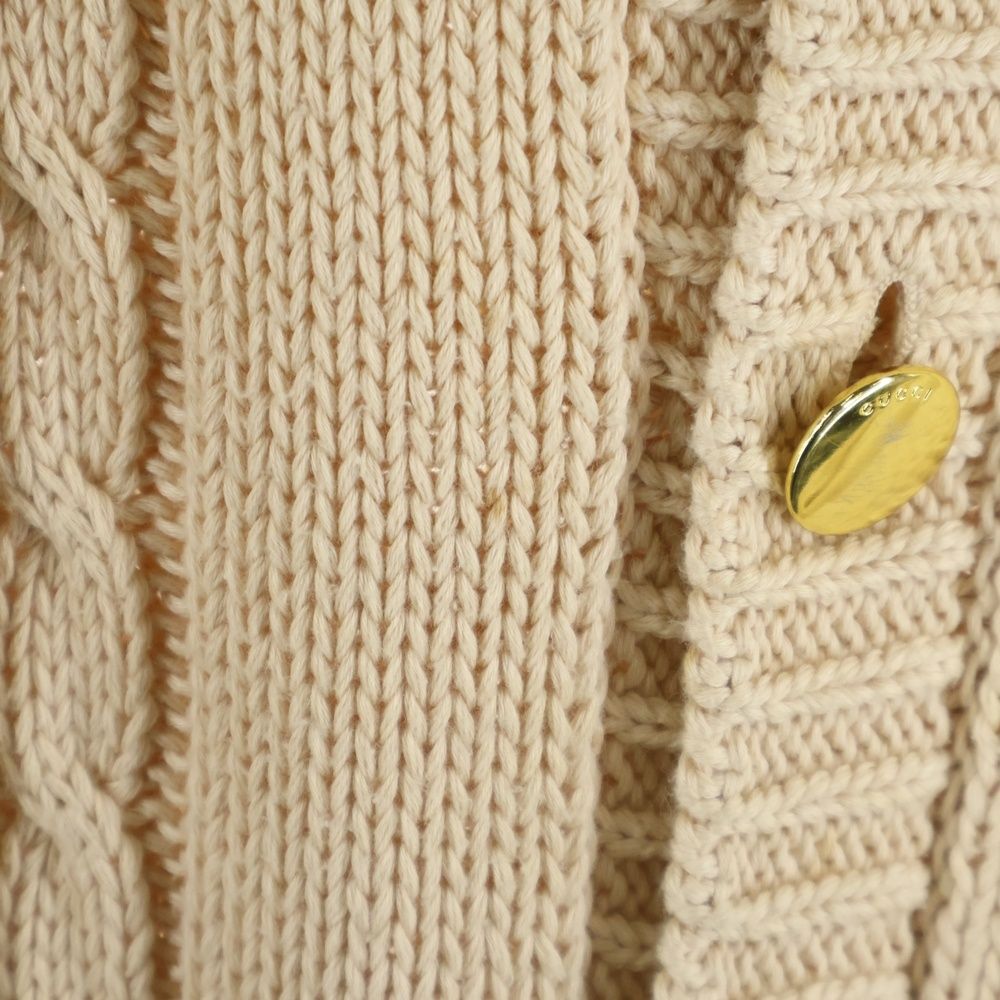 GUCCI (グッチ) 21AW CABLE KNIT CARDIGAN ケーブルニットカーディガン