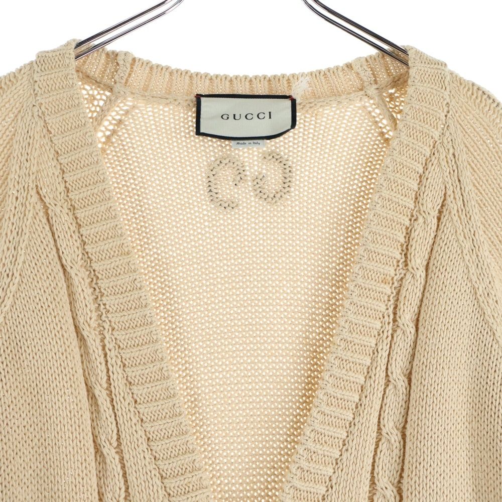 GUCCI (グッチ) 21AW CABLE KNIT CARDIGAN ケーブルニットカーディガン