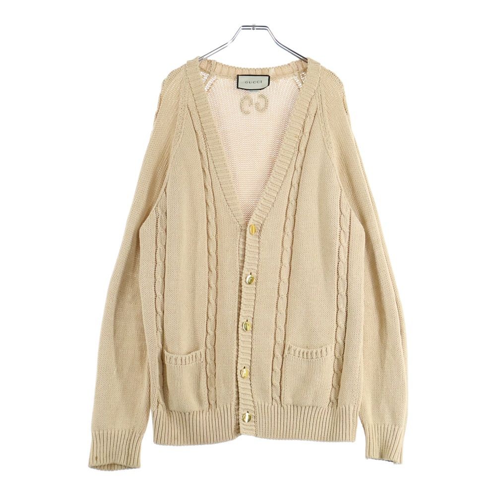 GUCCI (グッチ) 21AW CABLE KNIT CARDIGAN ケーブルニットカーディガン