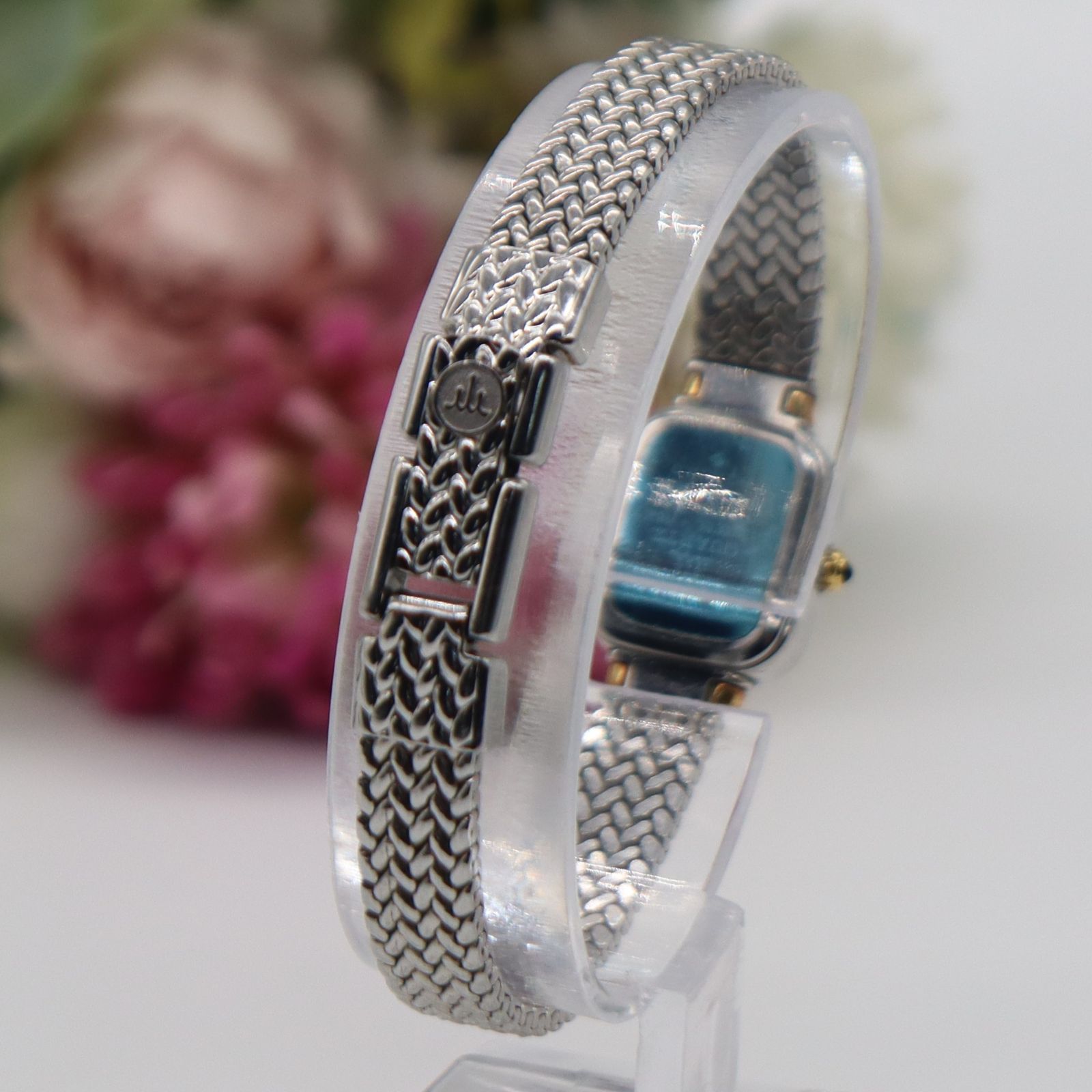 電池新品 セイコー クレドール 1E70-5130 クォーツ 10Pダイヤ 18KT+SS