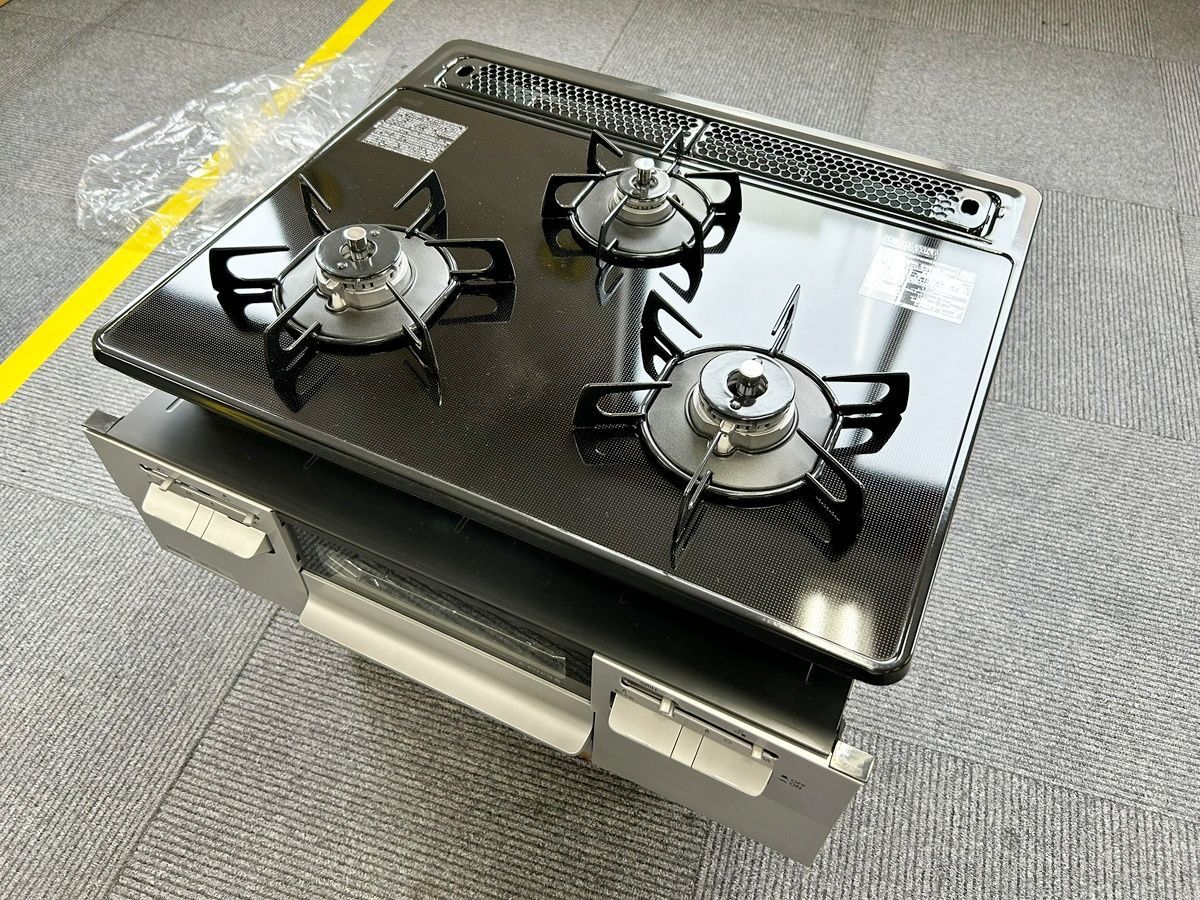 未使用品ハーマンDW32Q6WT 都市ガス用 3バーナーガスコンロ　ビルトイン HARMAN ビルトインコンロ 都市ガス 3口 DW32Q6WT 【公式通販】