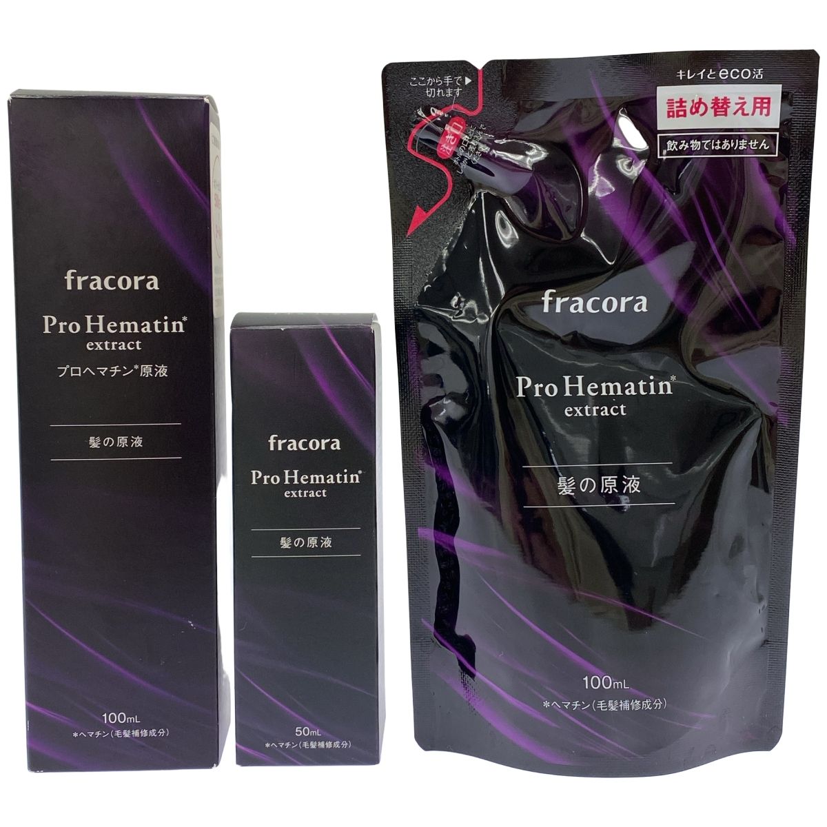 Z000 fracora フラコラ ProHematin extract 髪の原液 100mL&50mL&詰替