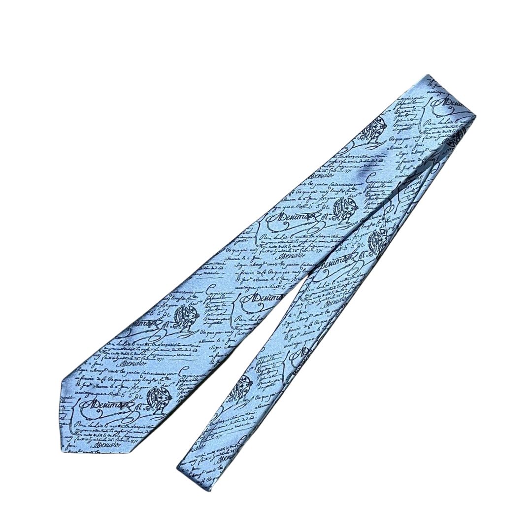 ベルルッティ Berluti クラシック スクリットパターン タイ ブルー