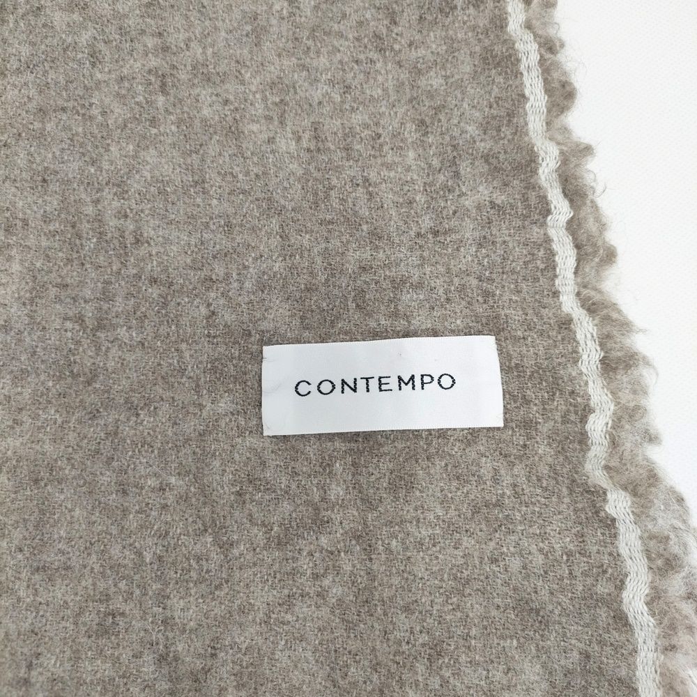 YAECA CONTEMPO 大判 ヤクストール マフラー 無地 ストール ベージュ