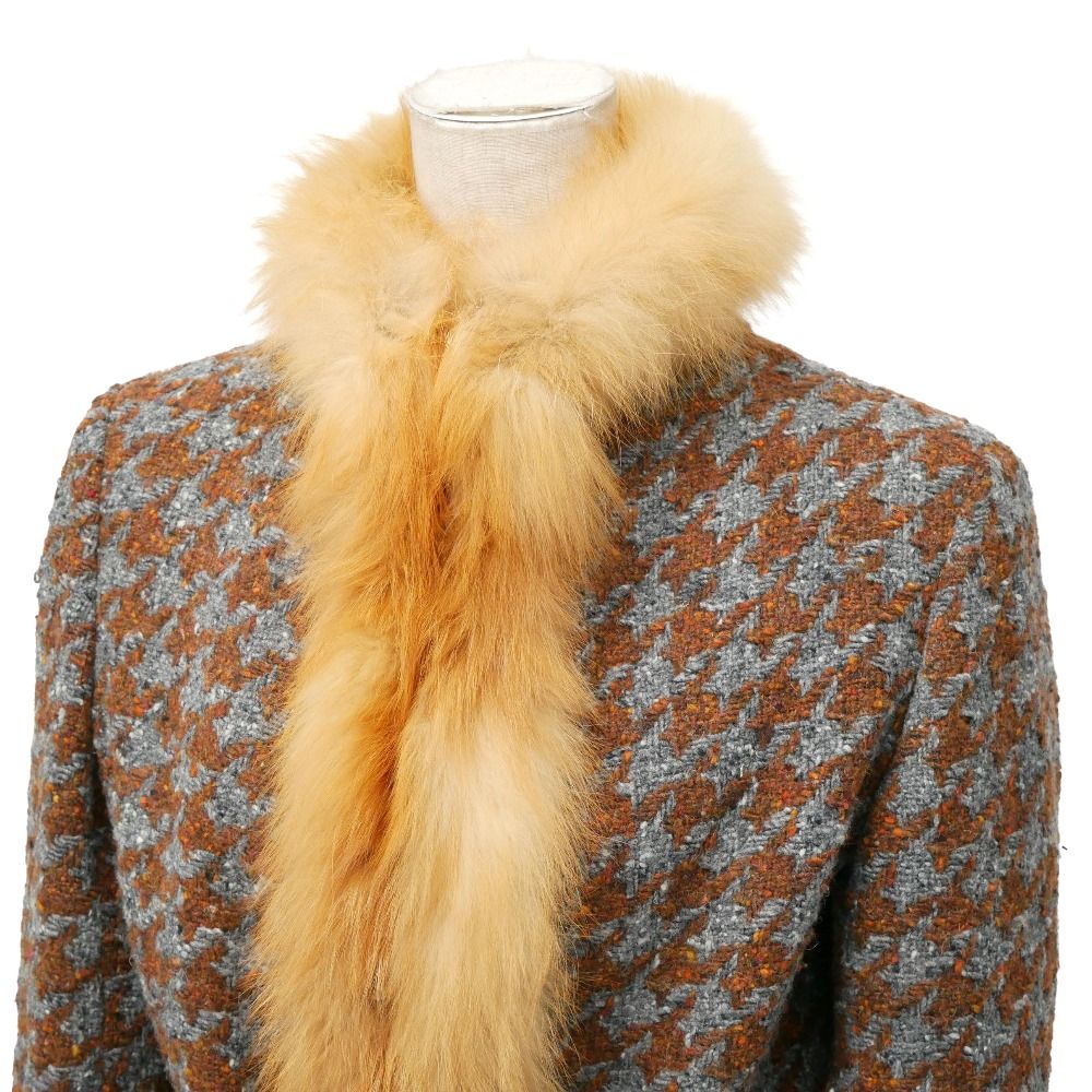 VALENTINO（ヴァレンティノ ）Spa 8ツイードスカートウールファー付 ウィメンズスカート(ミニスカート・ロングスカート)｜ヴァレンティノ