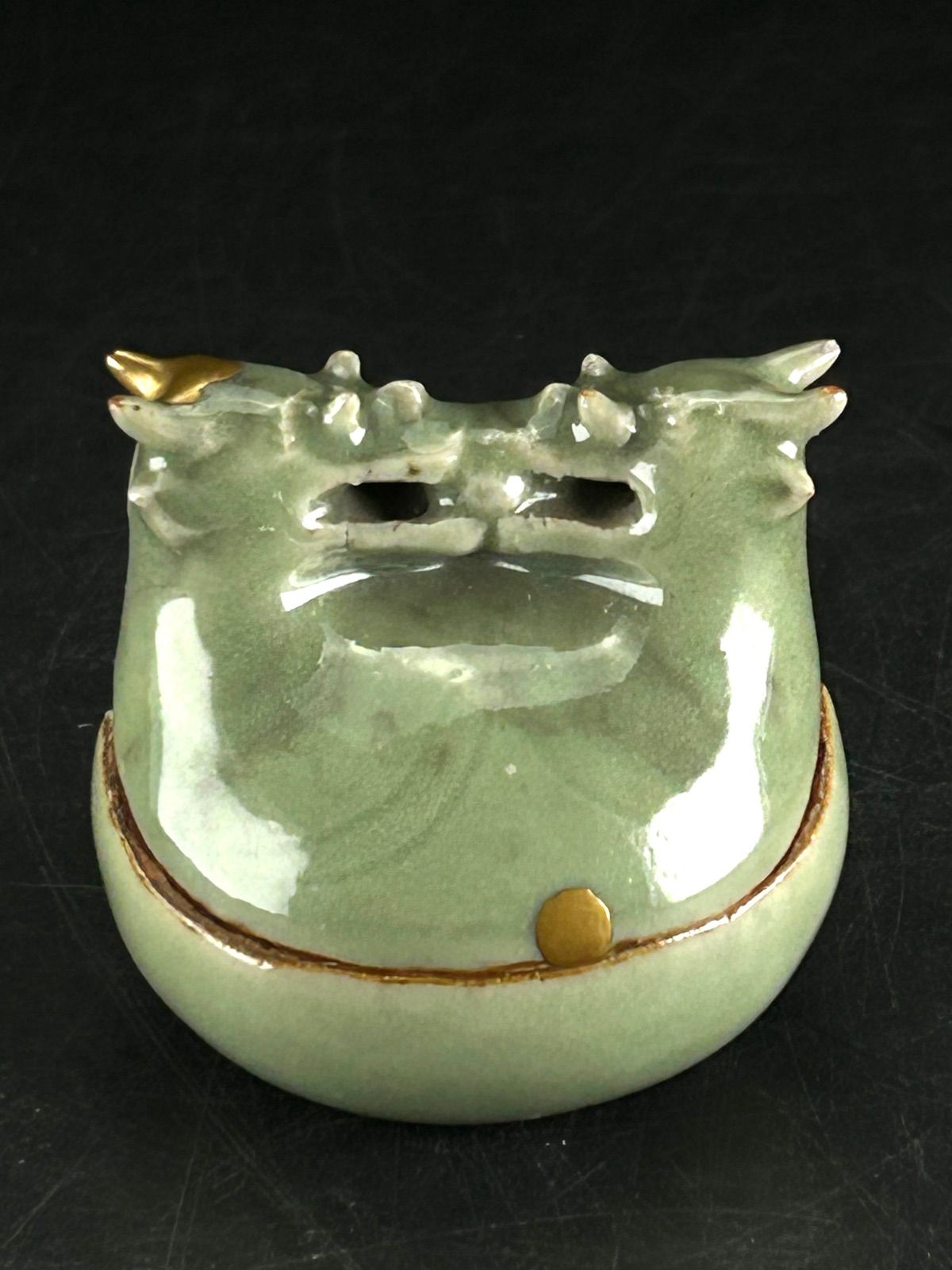 幽玄】時代 青磁龍香合 共箱 茶器 茶道具 香合 香炉 - メルカリ