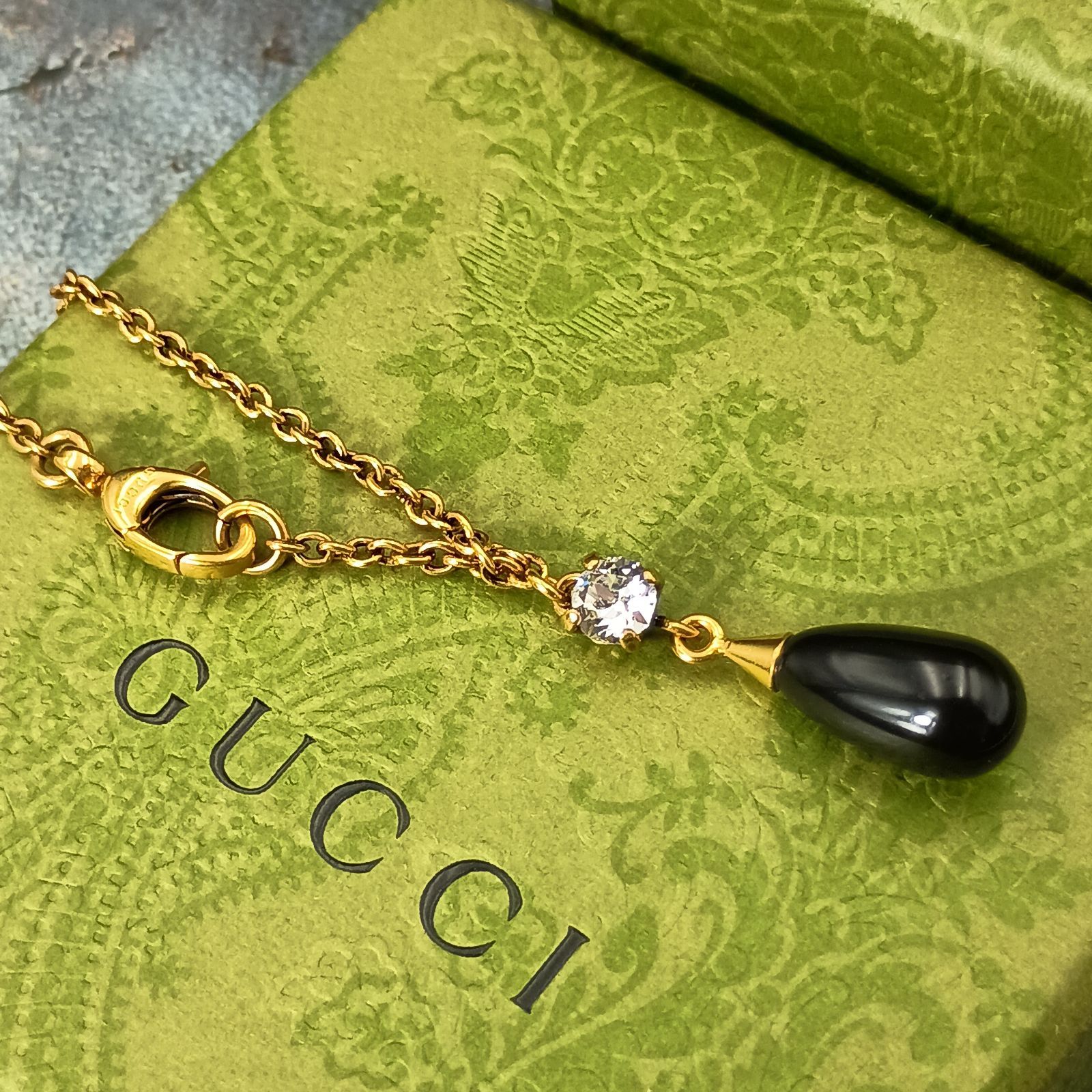GUCCI グッチ インターロッキング ロング ネックレス レディース 