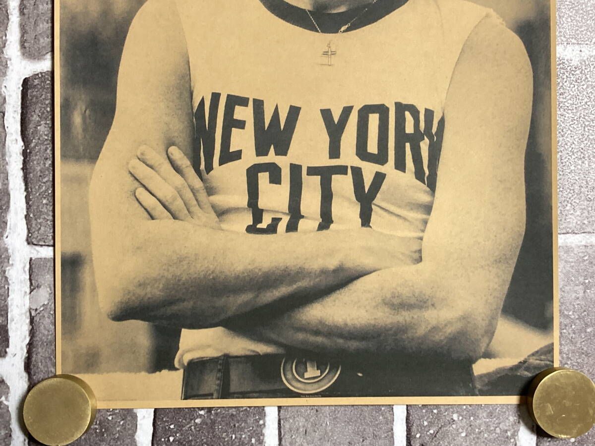 クラフト紙製 ポスター ジョン・レノン （ビートルズ） 42㎝×30㎝】D01