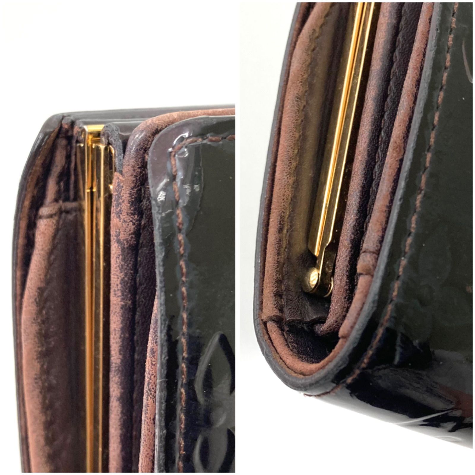 LOUIS VUITTON】ルイヴィトン ヴェルニ ヴィエノワ 二つ折り財布