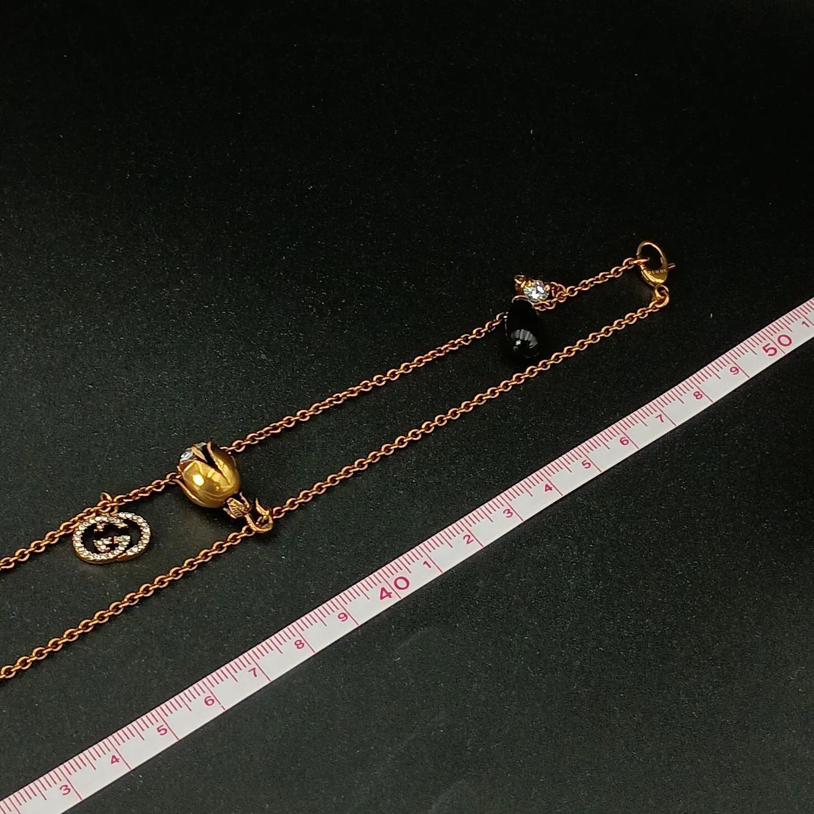 GUCCI グッチ インターロッキング ロング ネックレス レディース 