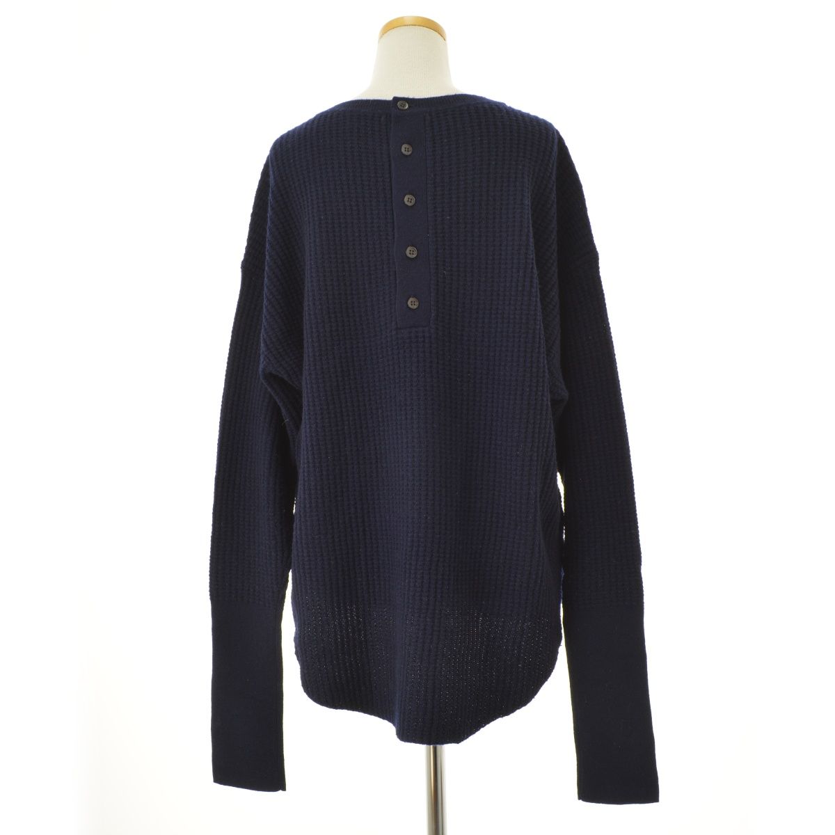 L'APPARTEMENT】THERMAL KNIT カシミヤ混 サーマル長袖ニットセーター