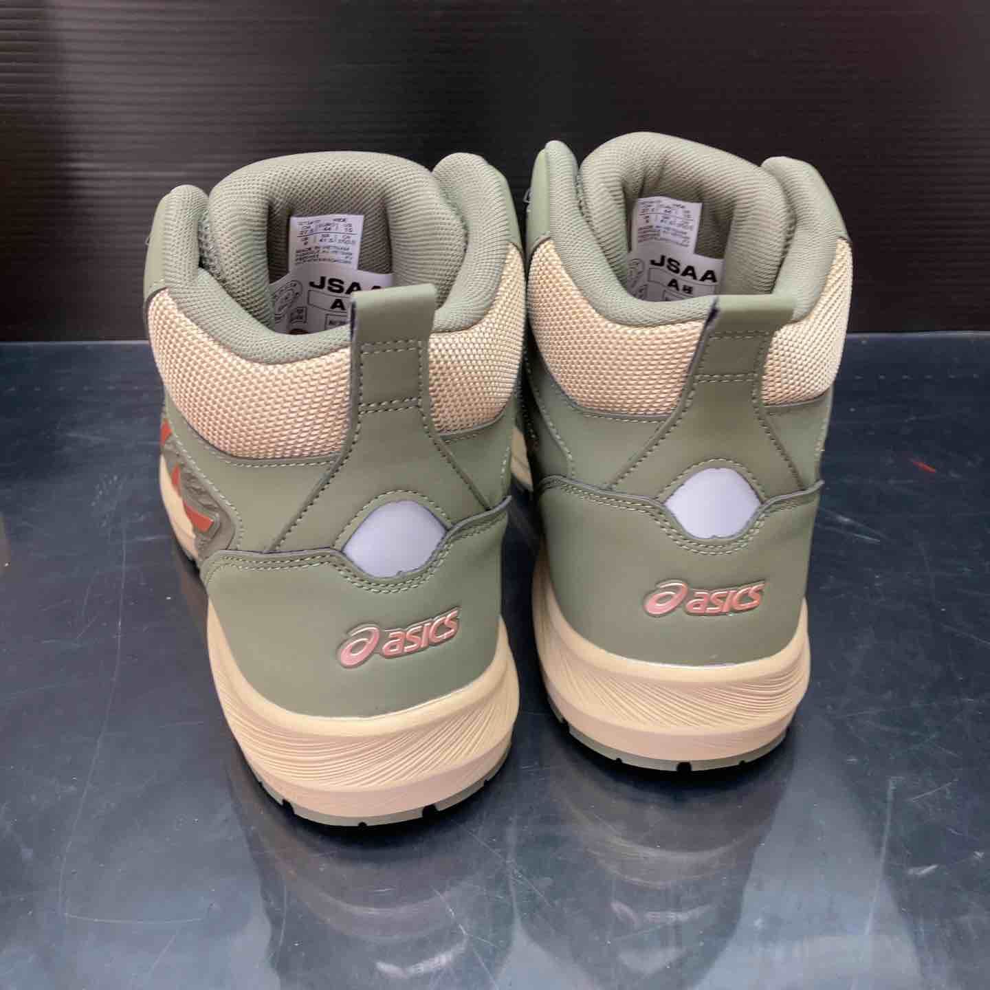 アシックス安全靴 CP122 マントルグリーン×ローズゴールド28