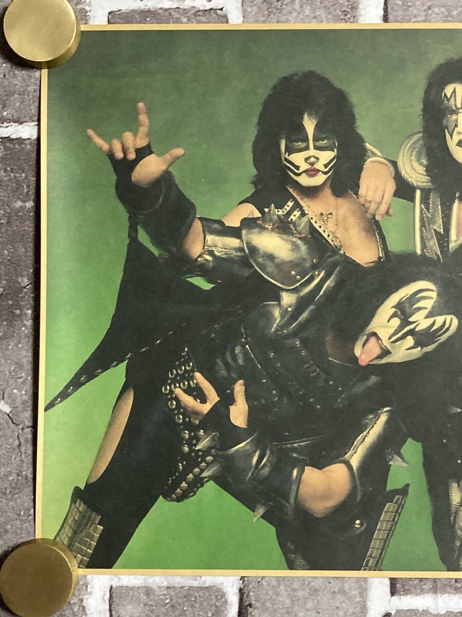 クラフト紙製 ポスター KISS:キッス （ジーン・シモンズ） 42㎝×30