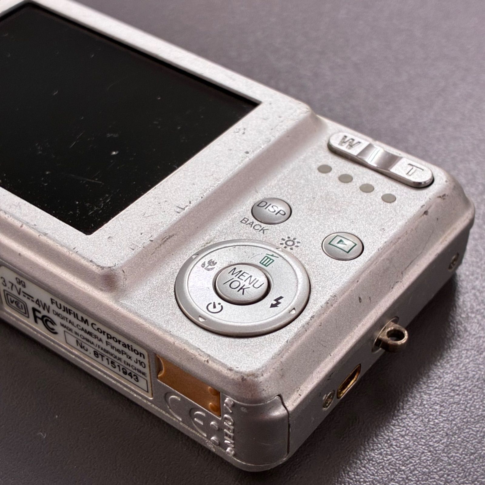 ジャンク】FUJIFILM FinePix J10 デジタルカメラ シルバー コンデジ