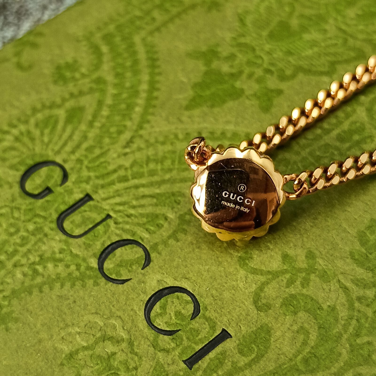 GUCCI グッチ ダブルG パール ゴールド ネックレス 喜平 チェーン 