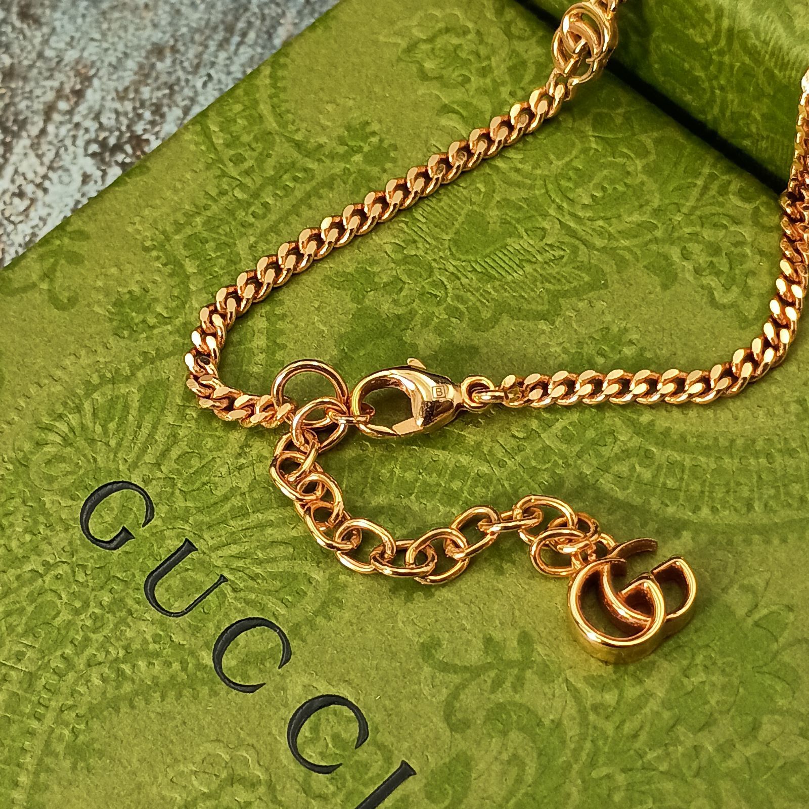 GUCCI グッチ ダブルG パール ゴールド ネックレス 喜平 チェーン 