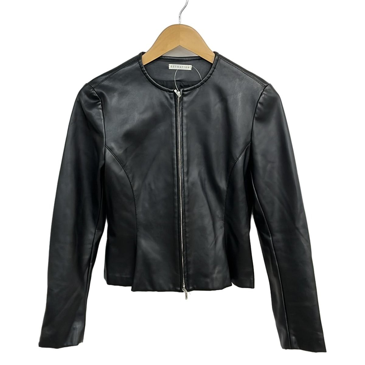 estnation シープレザー ライダースジャケット 黒 estnation シープ