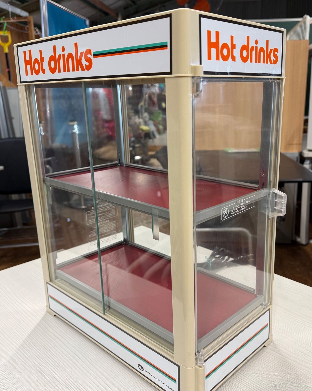 美品 缶ウォーマー 2段 190ml/36本収納 日本ヒーター機器 CW36-R2