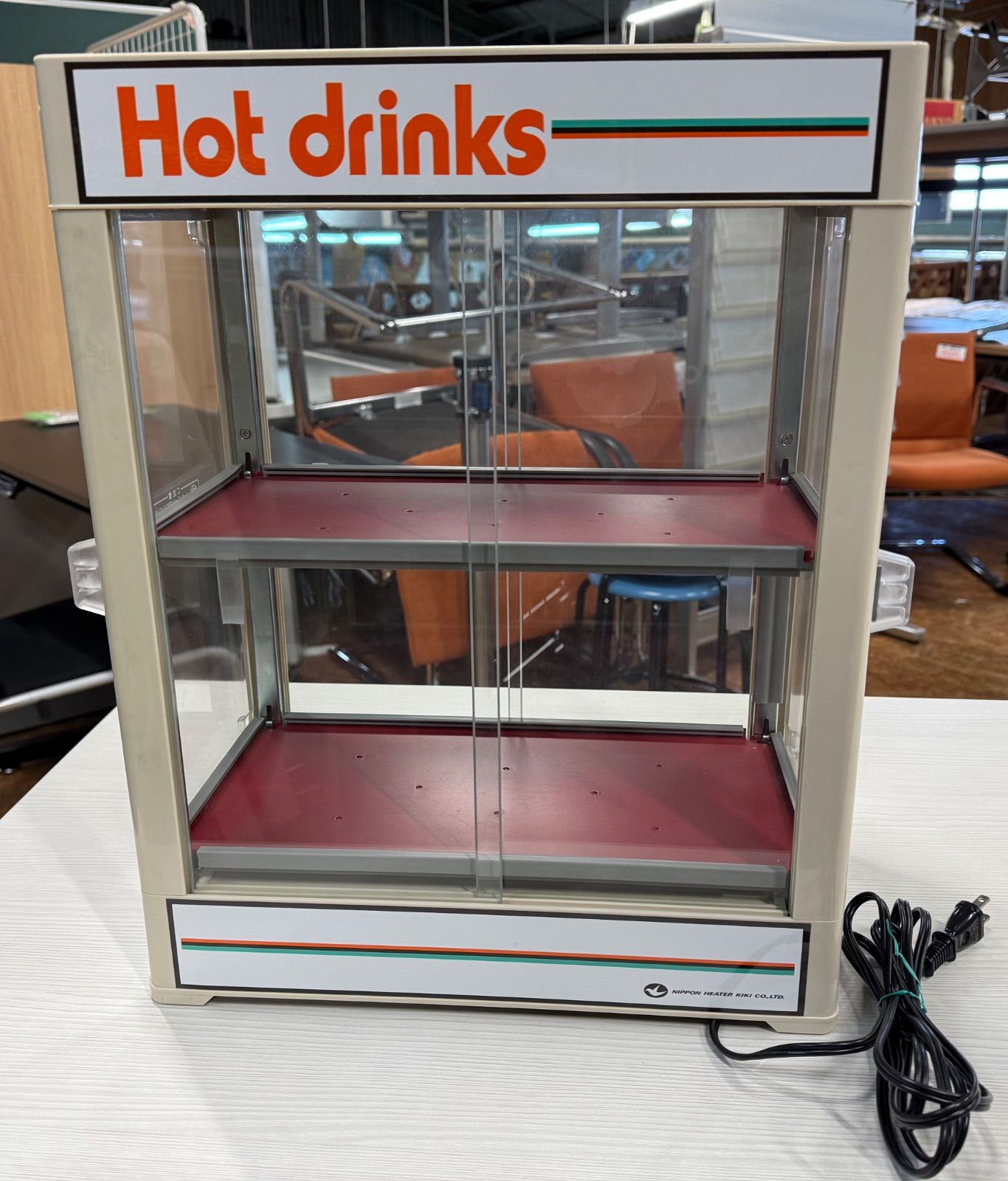 美品 缶ウォーマー 2段 190ml/36本収納 日本ヒーター機器 CW36-R2