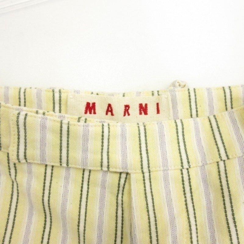 マルニ MARNI ストライプ パンツ イエロー 38 □TC - メルカリ 